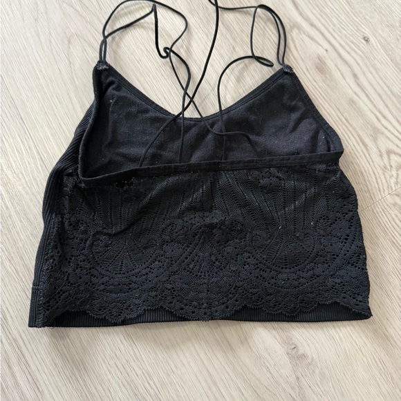 Black Ribbed Tank Top - Picture 2 of 2